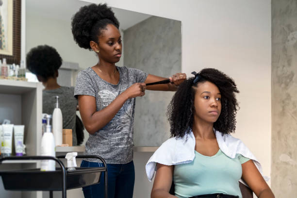 istock Hair stylist in Brazil. 1321545965