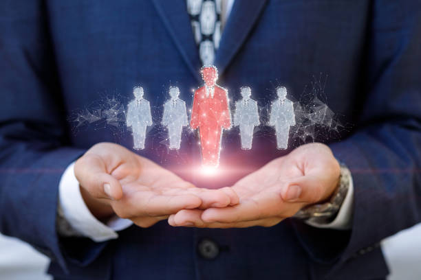 Concept of choosing an executor from a team of workers. The concept of choosing an executor from a team of workers. selecting executor' stock pictures, royalty-free photos & images