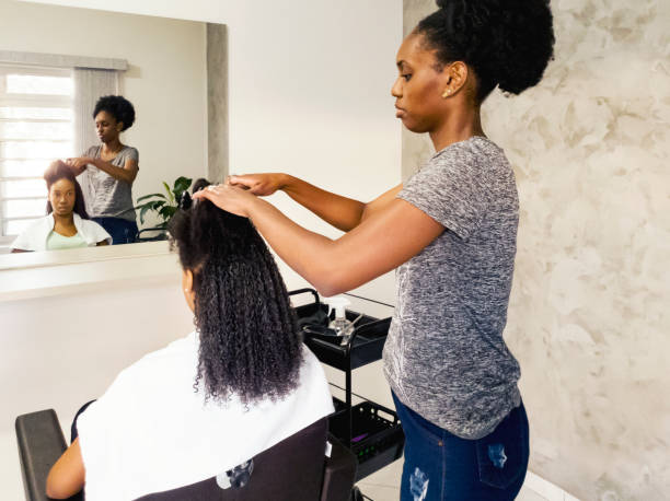 istock Hair stylist in Brazil. 1321548686