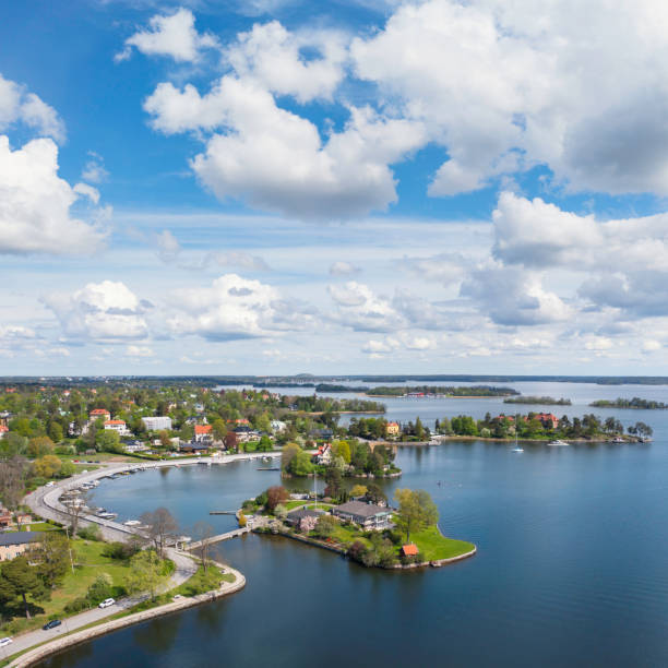 istock Aerial view of Djursholm outside Stockholm 1321550607