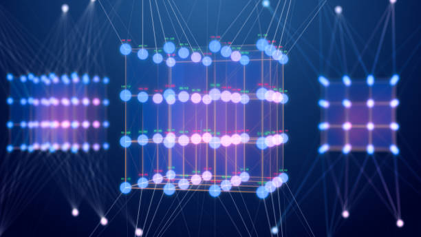 istock Technology Futuristic abstract background of blockchain and cryptocurrency Concept 1321555454