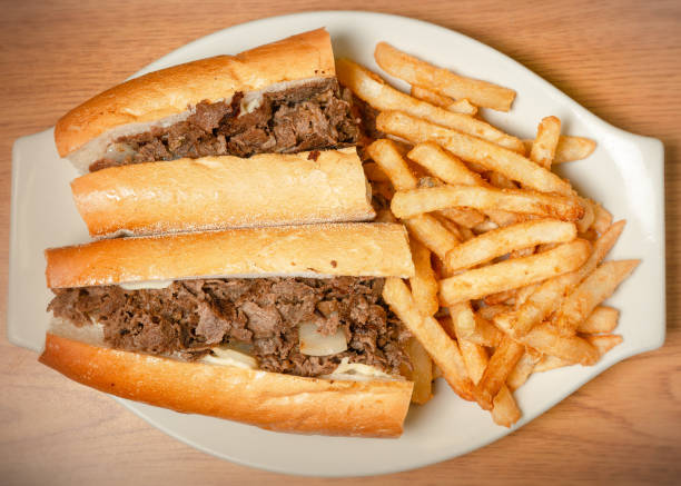istock Philly Cheesesteak with Fries 1321558635
