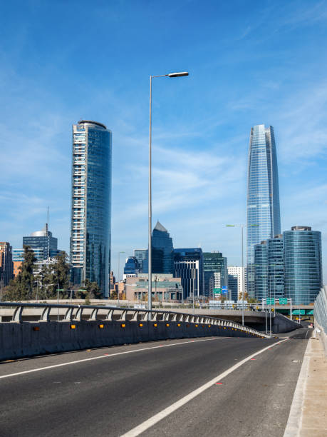 istock Santiago de Chile financial district on an autumn morning 1321558751