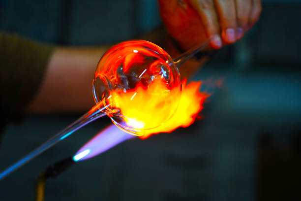 The Art Of Glass Blowing stock photo