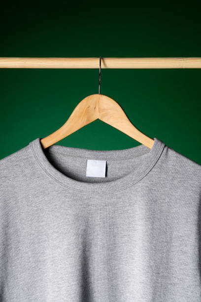 istock T-shirt mockup on wooden hanger 1321562950
