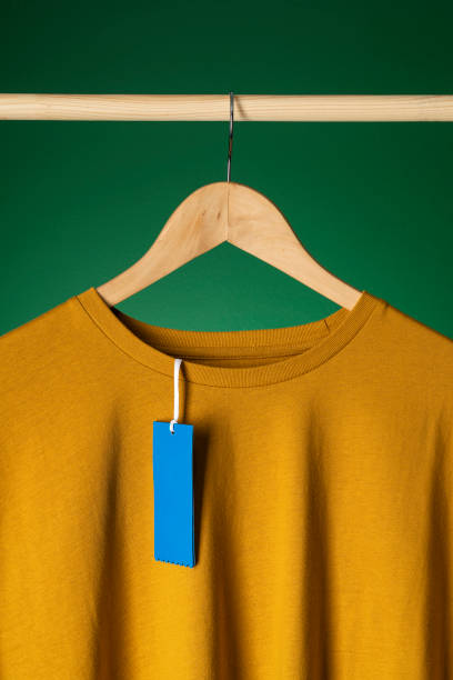 istock T-shirt mockup on wooden hanger 1321564213