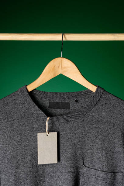 istock T-shirt mockup on wooden hanger 1321566722