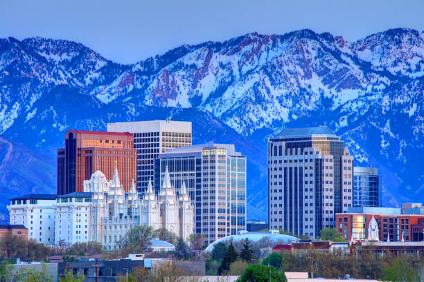 salt lake city - salt lake city stock-fotos und bilder