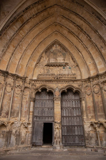 istock Old cathedral entrance door 1321571744