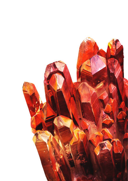istock rusted crystals of Crystal Quartz 1321578257
