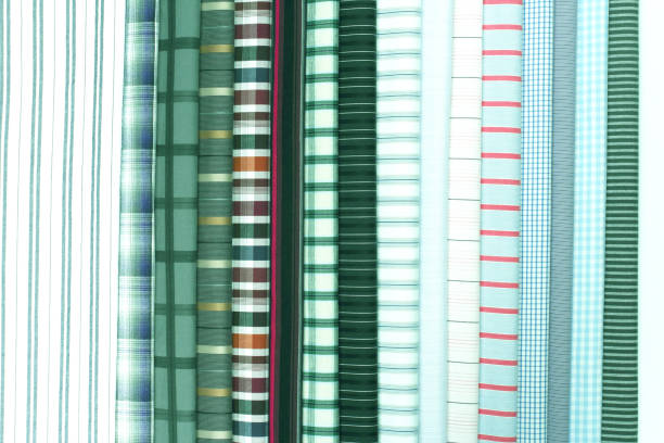istock Set different texture cotton colored fabric. Background abstraction of factory textile material 1321594637