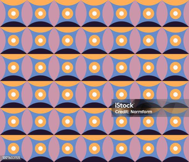 Simple Geometric Pattern Design With Basic Geometry Forms Stock ...