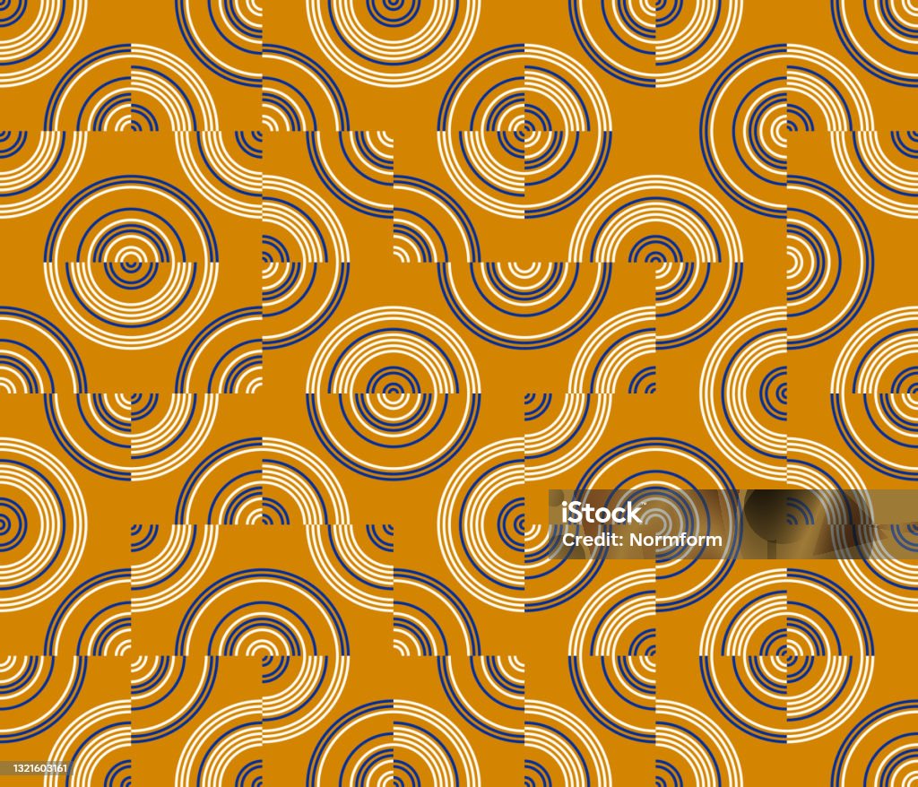 Simple Geometric Pattern Design With Basic Geometry Forms Stock ...