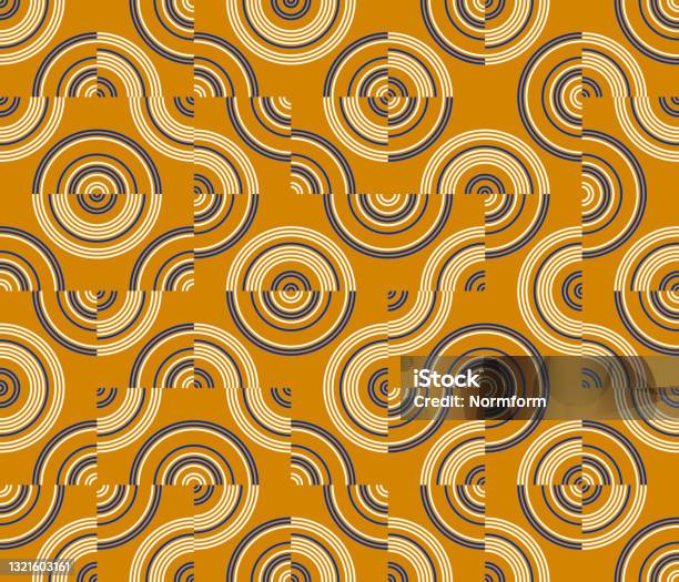 Simple Geometric Pattern Design With Basic Geometry Forms Stock ...