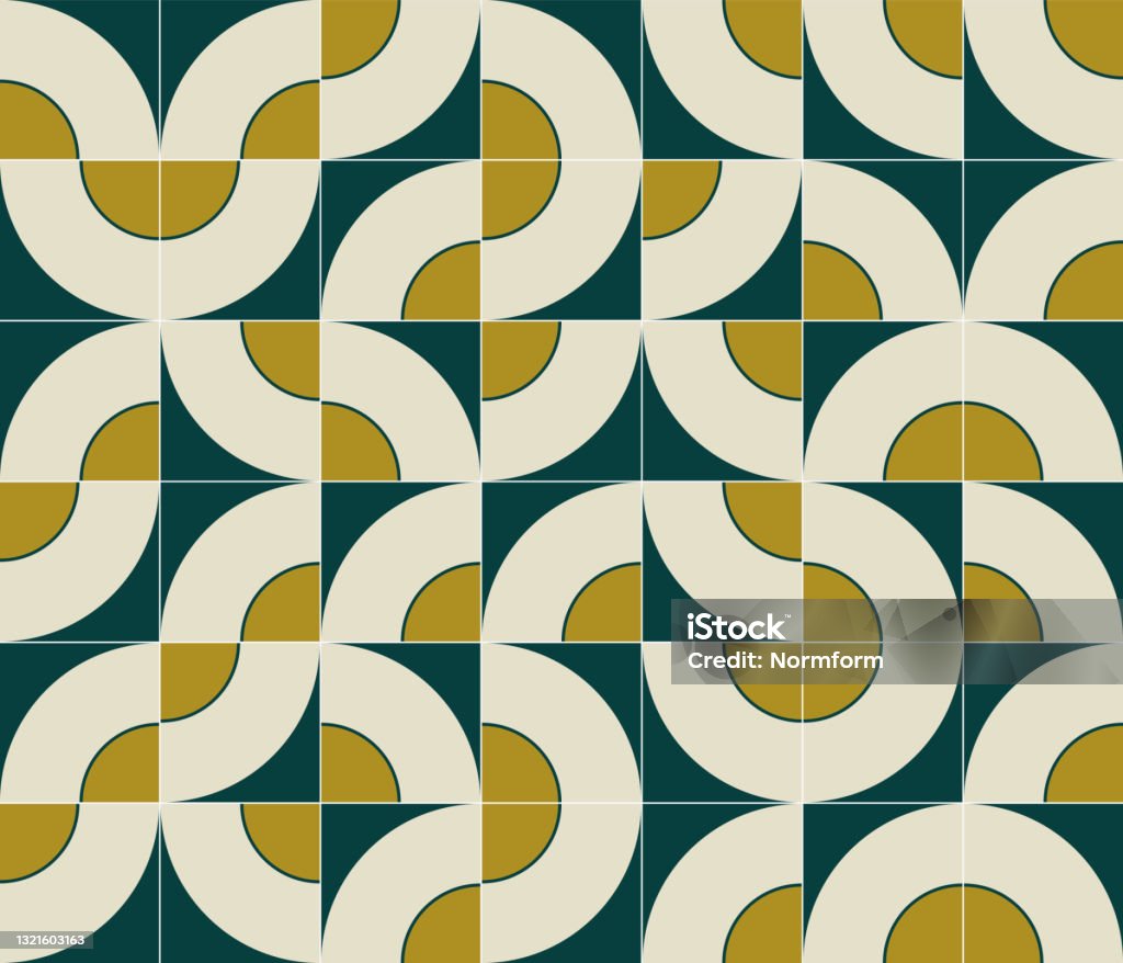 Simple Geometric Pattern Design With Basic Geometry Forms Stock ...