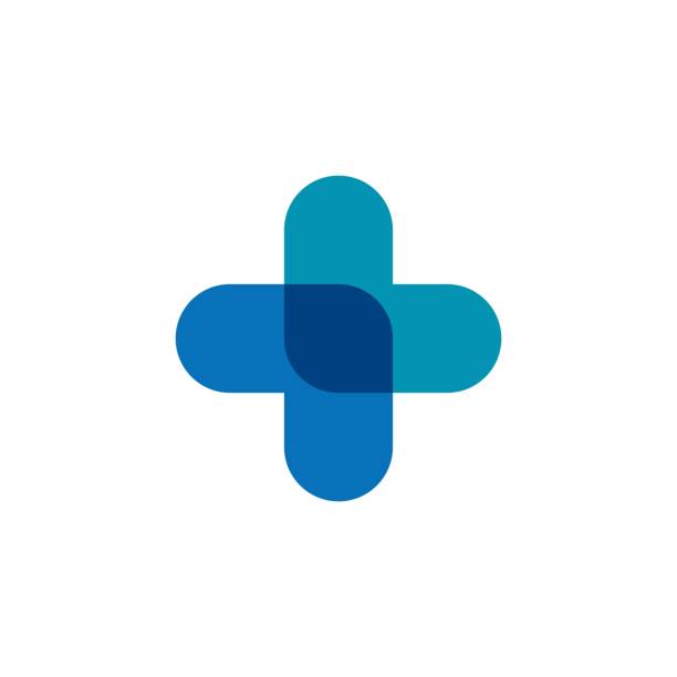 health medical logo - gesundheitswesen und medizin stock-grafiken, -clipart, -cartoons und -symbole