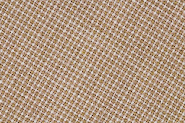 istock Fabric pattern of brown threads close up as background 1321630118
