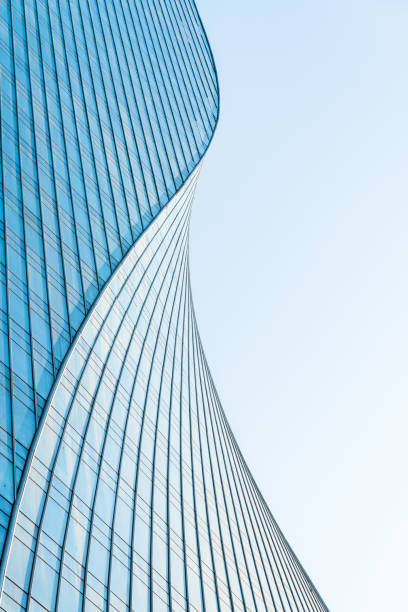 close up view of  unknown modern building exterior and glass windows. close up view of  unknown modern building exterior and glass windows. skyscrapers stock pictures, royalty-free photos & images