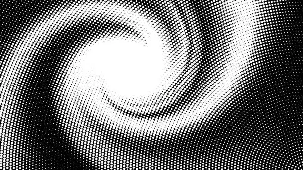 Vector illustration of Halftone effect, trendy dotted illusion of gradient, vector EPS10