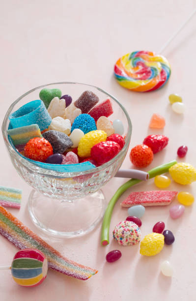 Various candy sweets and lollipops Various candy sweets and lollipops concept candy jellybean variation color image stock pictures, royalty-free photos & images