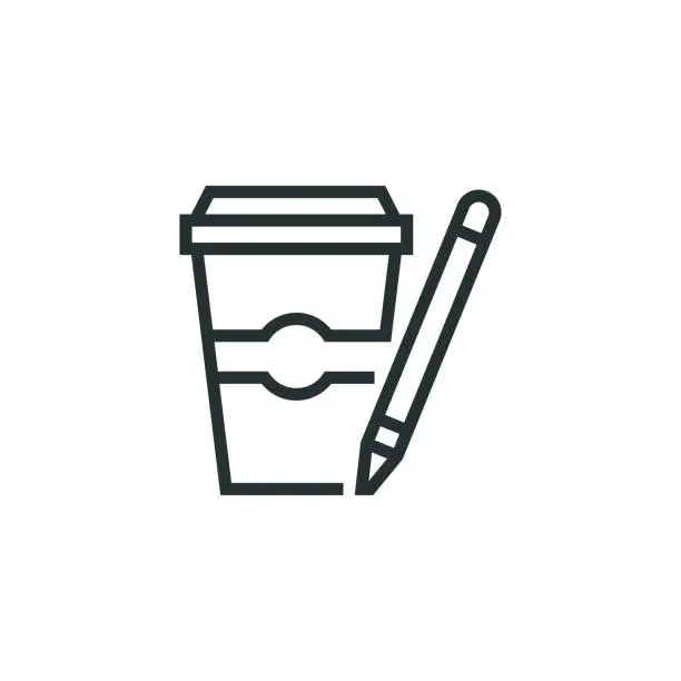 Vector illustration of Product Design Line Icon