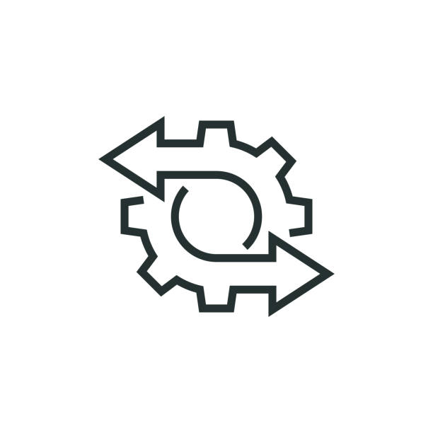 systemintegrationsliniensymbol - vereinen stock-grafiken, -clipart, -cartoons und -symbole