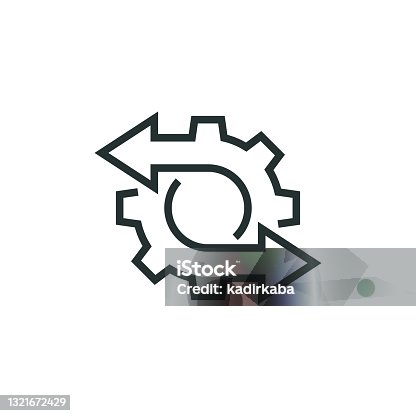 istock System Integration Line Icon 1321672429