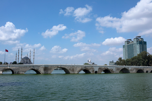stone bridge at Adana city landscape