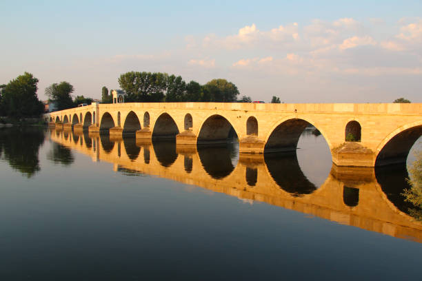 istock Historic Meric Bridge Over the Meric River, Edirne, Turkey 1321681027