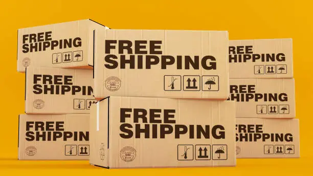 Photo of Free Shipping Cardboard Boxes