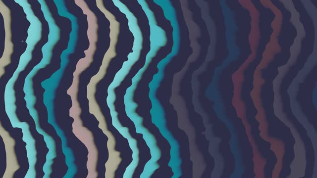 Abstract colorful aqua blue and turquoise wavy background in bright multicolors loopable stock video