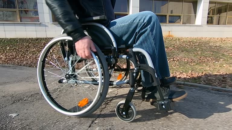 A person with disabilities in a wheelchair