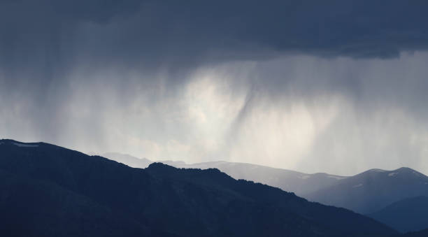 istock It is raining in the mountains, bad weather 1321691292