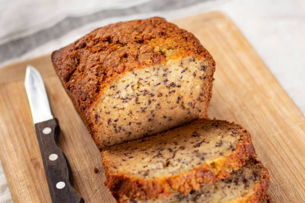 istock Sliced loaf of banana bread cupcake 1321700564