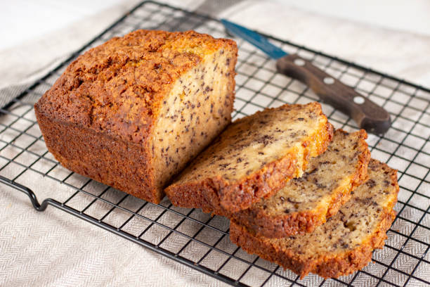 istock Sliced loaf of banana bread cupcake 1321700582
