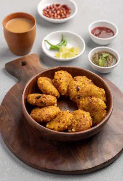 Indian famous snack for upwas - sabudana vada, specially made in Maharashtra state