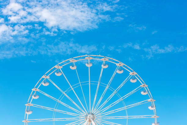 Ferris Wheel with Blue Sky and clouds