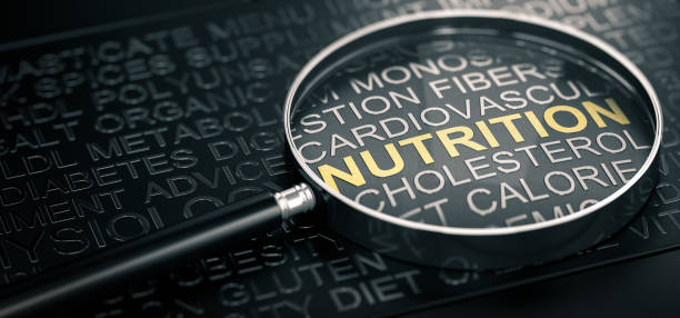 istock Words related to nutrition over black background 1321708816