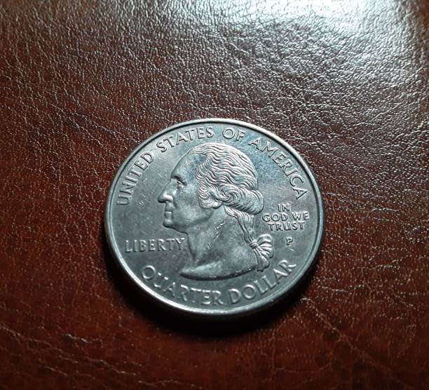 istock Coin of quarter dollar 1321714773