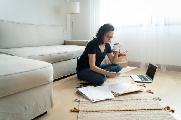 istock Young woman working at home 1321715114