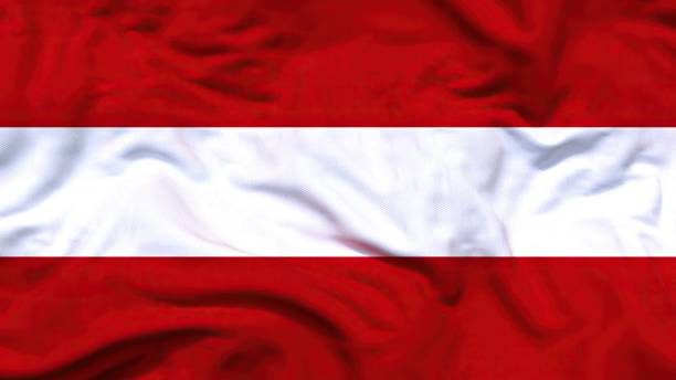 österreich flagge 4k - austrian flag stock-fotos und bilder