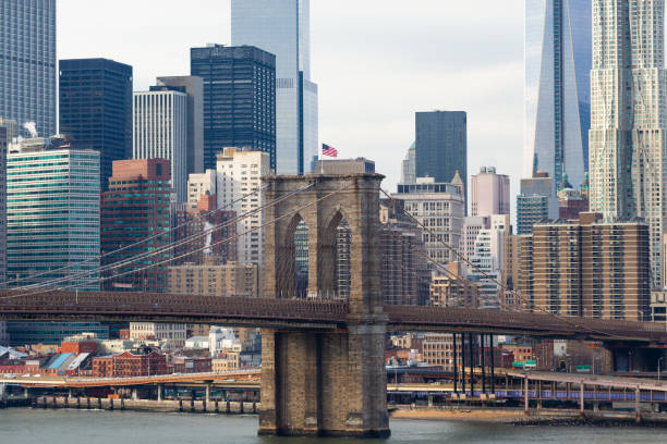 istock Brooklyn Bridge and Lower Manhattan, New York City. 1321725163