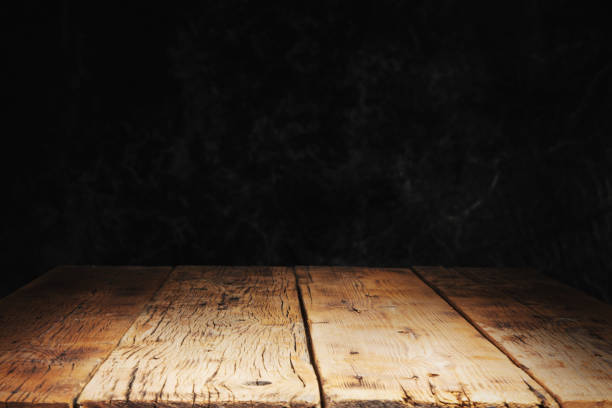 istock wood with black stone concrete texture 1321728470
