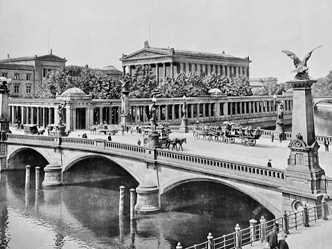 The Nationalgalerie Berlin was founded in 1861 on the occasion of a donation from the banker Joachim Heinrich Wilhelm Wagener and was intended to serve the collection of modern art. In 1876 the collection moved into the then newly built National Gallery, today's Old National Gallery. Image from 19th century