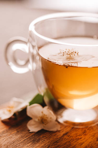 té de jazmín - tea tea leaves jasmine tea leaf fotografías e imágenes de stock