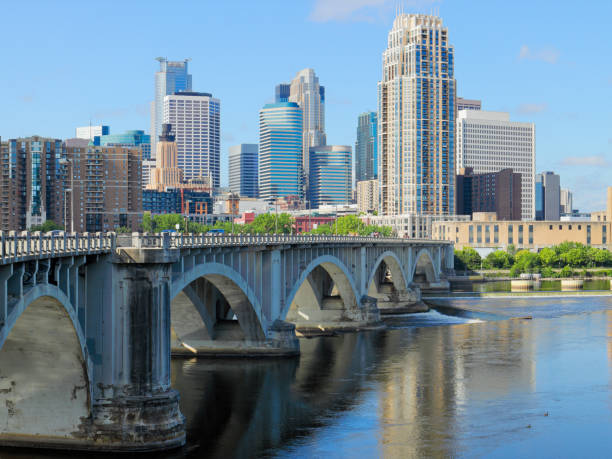 istock Minneapolis Skyline + Central Avenue Bridge 1321733518