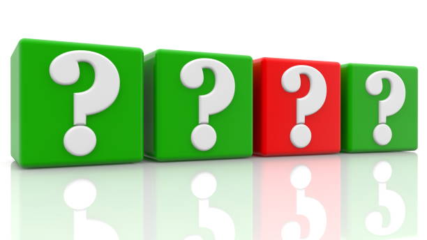 istock Concept of question marks on colorful cubes 1321734274