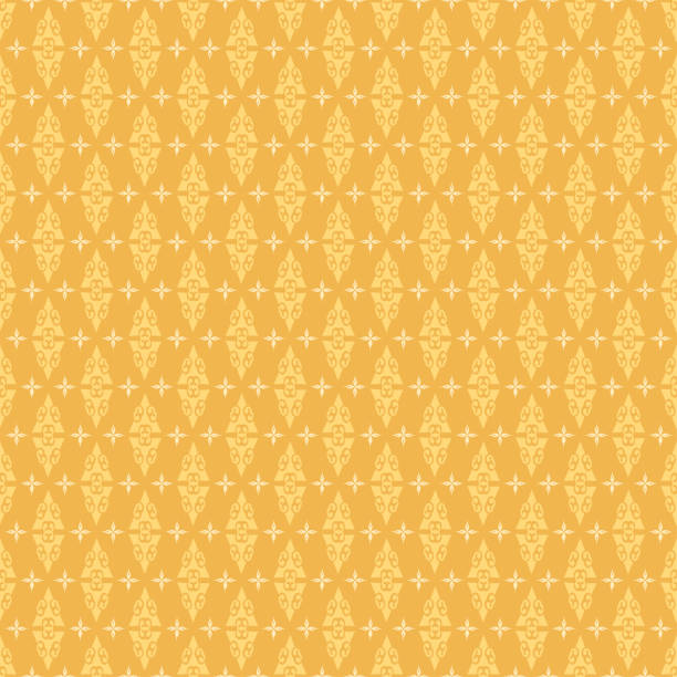 ilustrações de stock, clip art, desenhos animados e ícones de bright background pattern with simple decorative ornaments on a yellow background, wallpaper. seamless pattern, texture. vector art - abstract backgrounds carpet close up