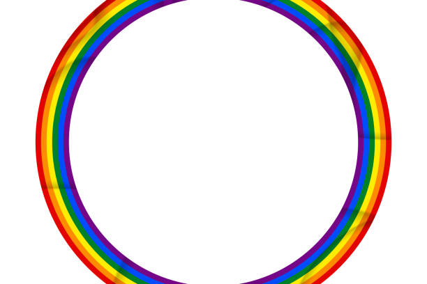 istock Flag LGBT icon, round frame. Template design, vector illustration. Love wins. LGBT symbol in rainbow colors. Gay pride collection 1321751485