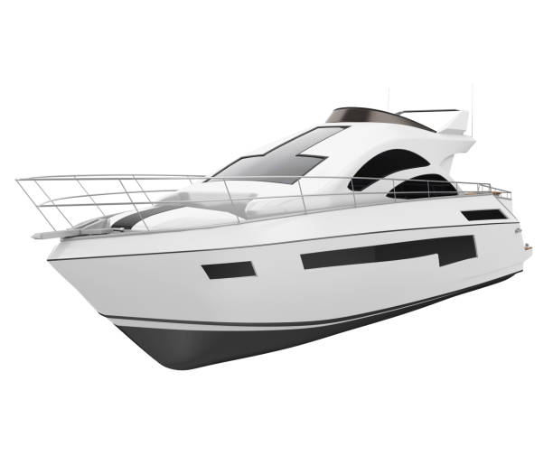 istock White Pleasure Yacht Isolated 1321751638